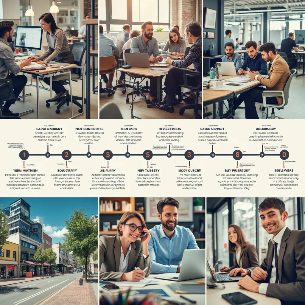 Collage de imágenes históricas de la empresa y eventos clave.